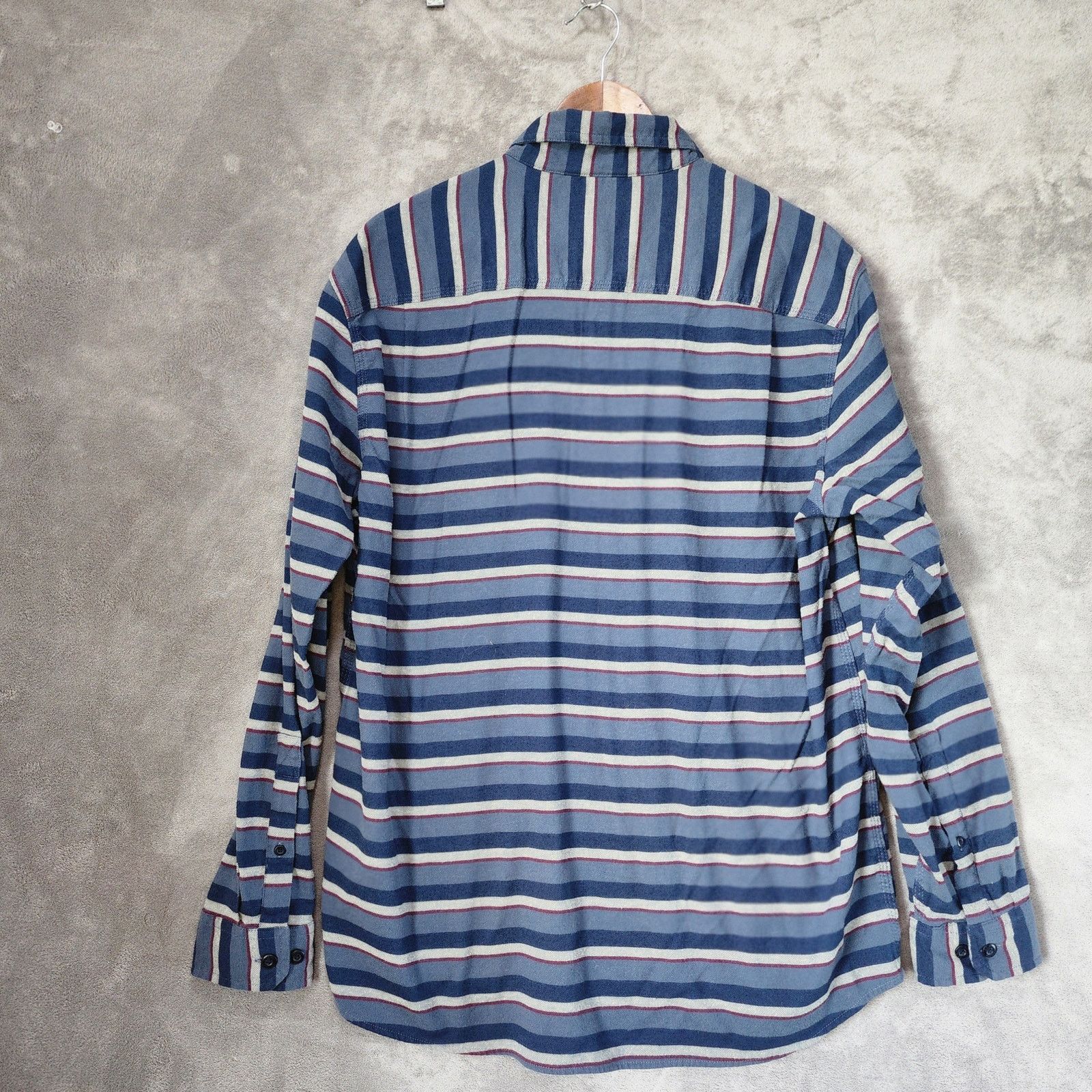 L.L. Bean L.L. Bean Men's L Organic Blend, Blue/Red/White Stripes Size US L / EU 52-54 / 3 - 3 Thumbnail