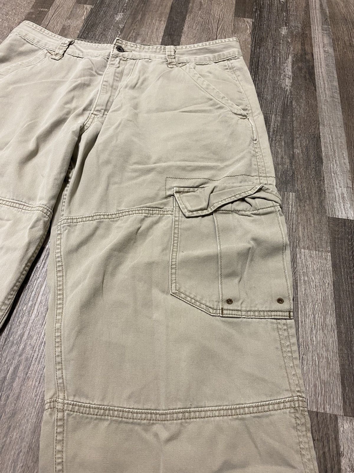 Levi's Y2K Levi’s Baggy Silver tab Trooper Cargos Cream Khaki Size US 36 / EU 52 - 5 Thumbnail