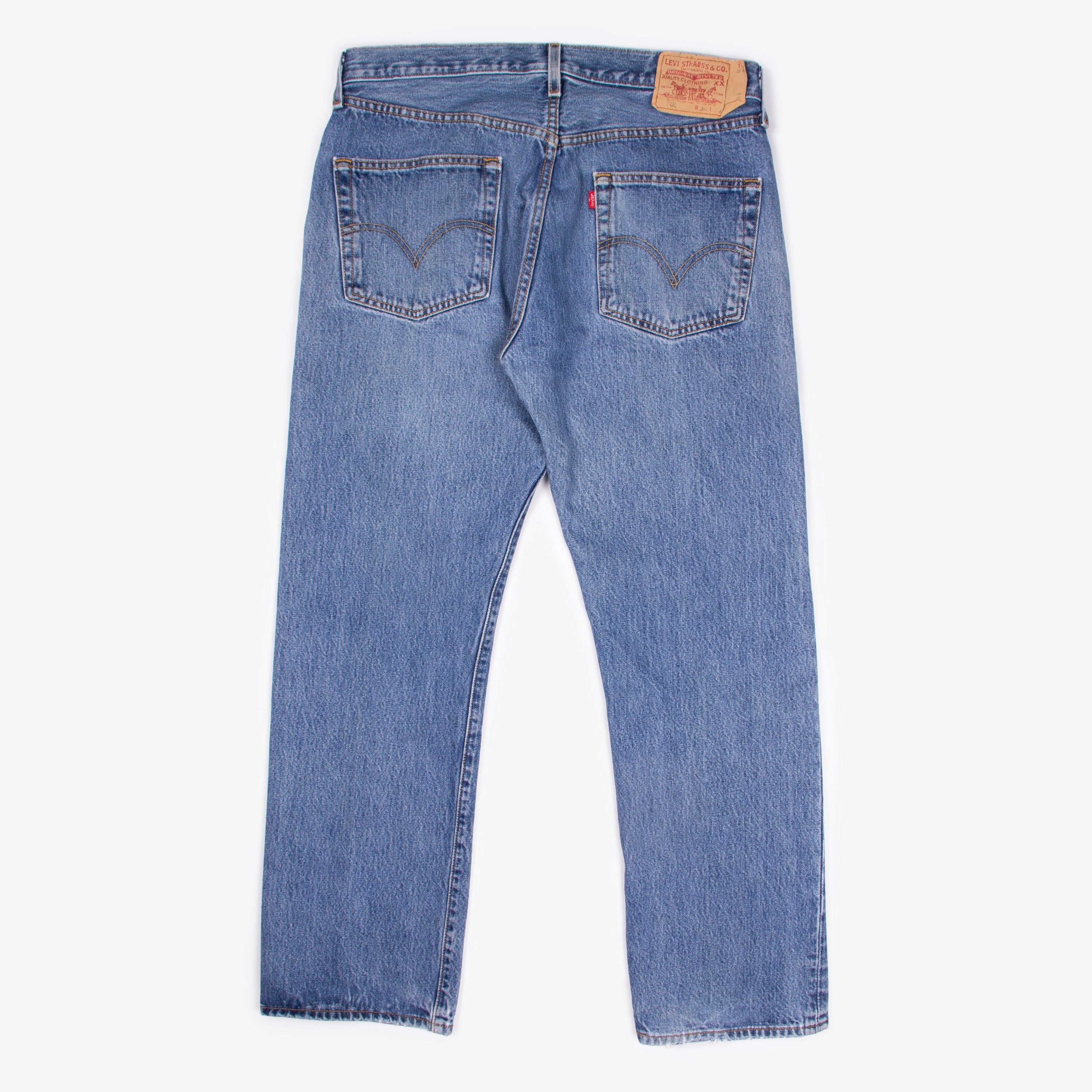 Levi's × Levi's Vintage Clothing × Vintage LEVIS BLUE WASH 501 Size US 34 / EU 50 - 3 Thumbnail
