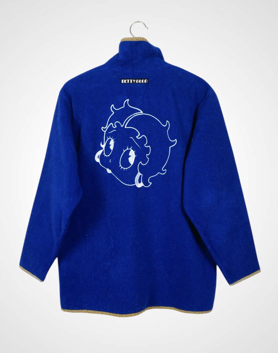 Cartoon Network Rare Vintage Betty Boop Half Buttons Fleece Sweater Size US M / EU 48-50 / 2 - 2 Thumbnail