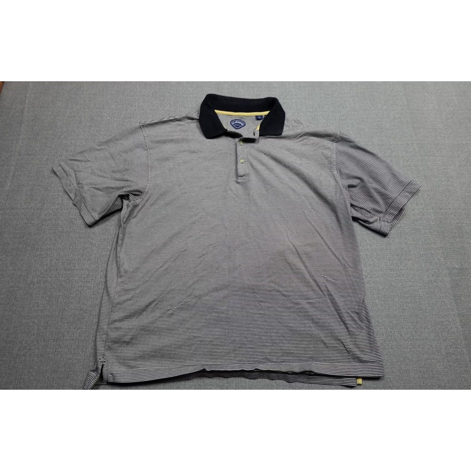 Callaway Vintage Callaway Polo Mens XL Blue Stripe Golf Knit Short Sleeve 90s Retro Size US XL / EU 56 / 4 - 3 Thumbnail