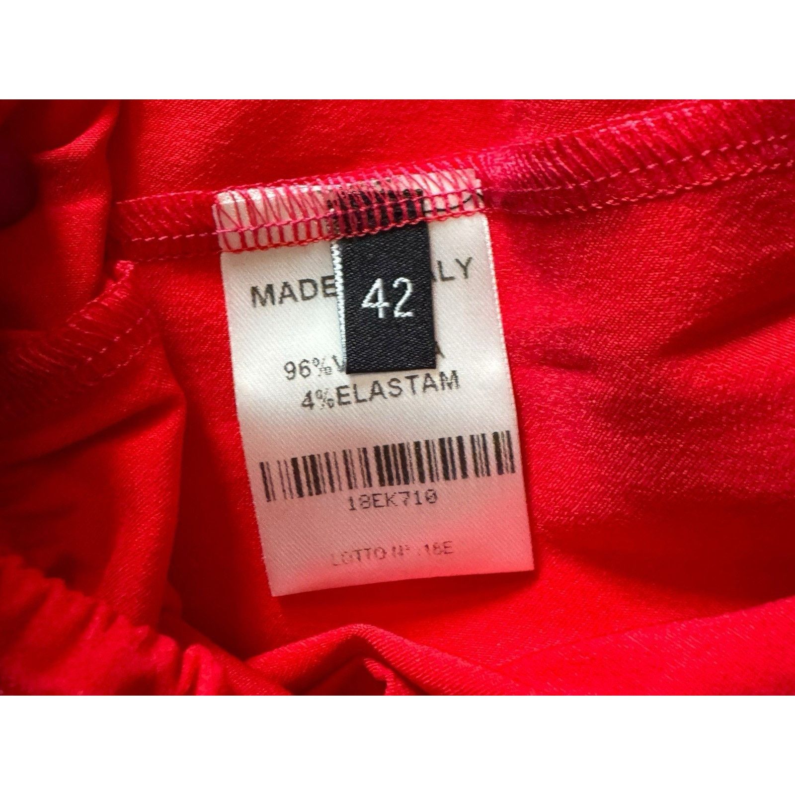 Other Kitagi NEW Red Wide Leg Cropped Satin Pants Bow Detail Size 30" / US 8 / IT 44 - 9 Thumbnail
