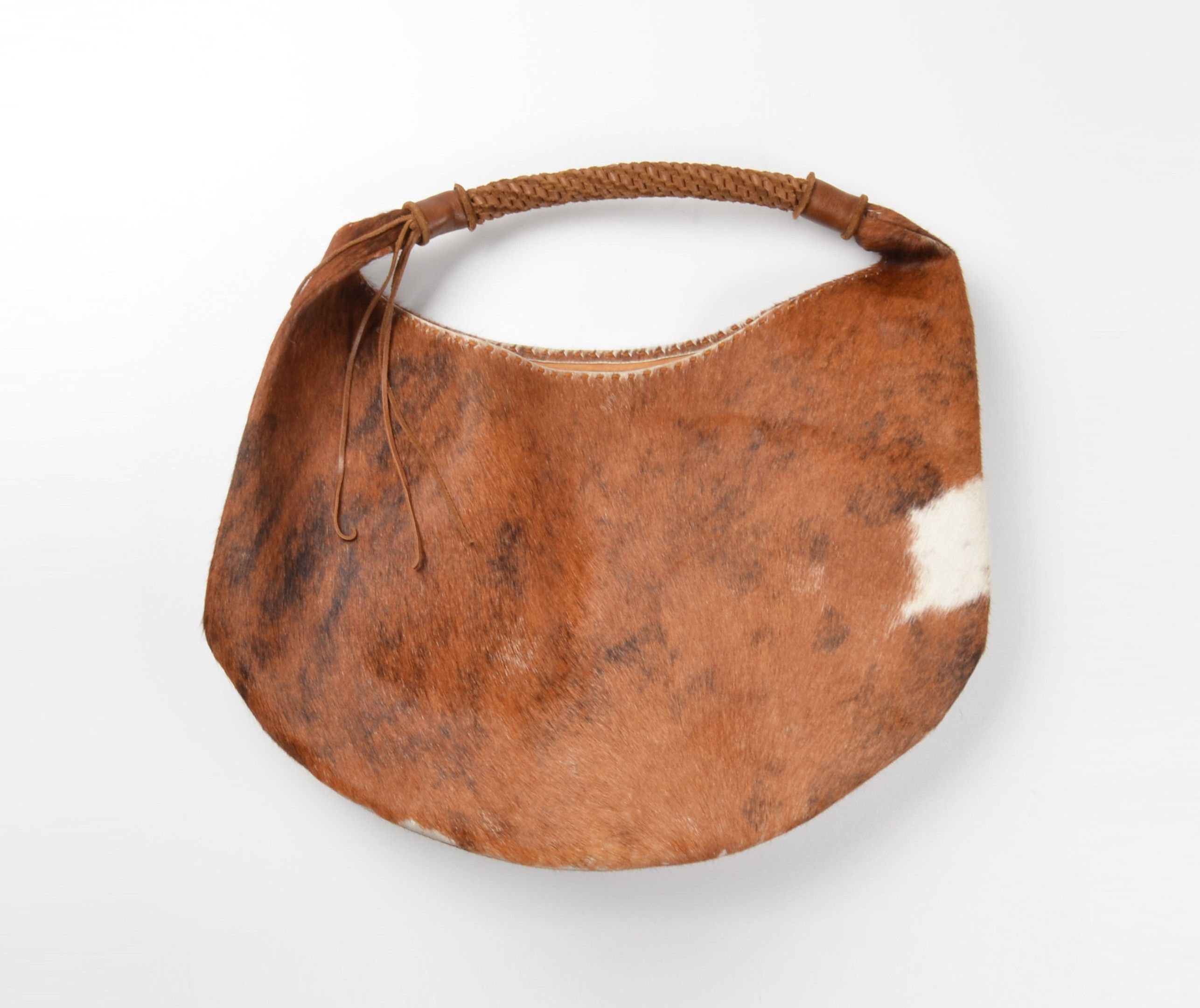 Vintage Vintage Guate Cowhide Hair On Hide Leather Western Hobo Bag Size ONE SIZE - 2 Thumbnail