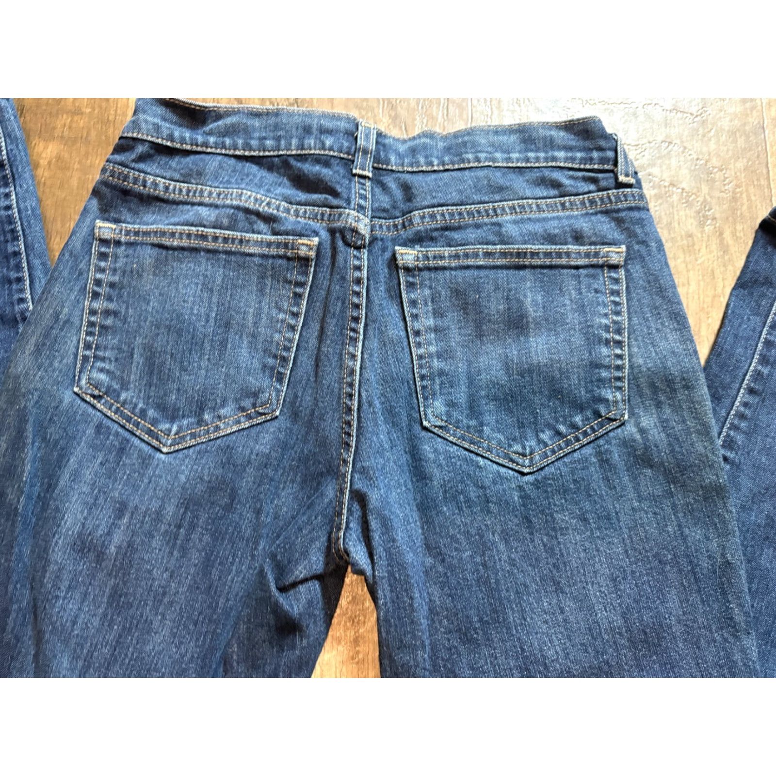 Vintage UNIONBAY Jeans Womens Urban Pipeline Dark Blue Denim 30 x 30 Straight Cotton Spandex Button 30in Regular Womens Size 30" / US 8 / IT 44 - 6 Thumbnail