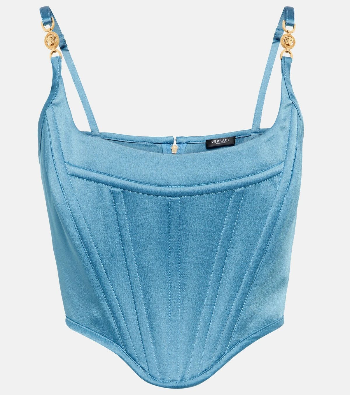 Versace o1y0226 Blouse in Azure Size L / US 10 / IT 46 - 1 Thumbnail
