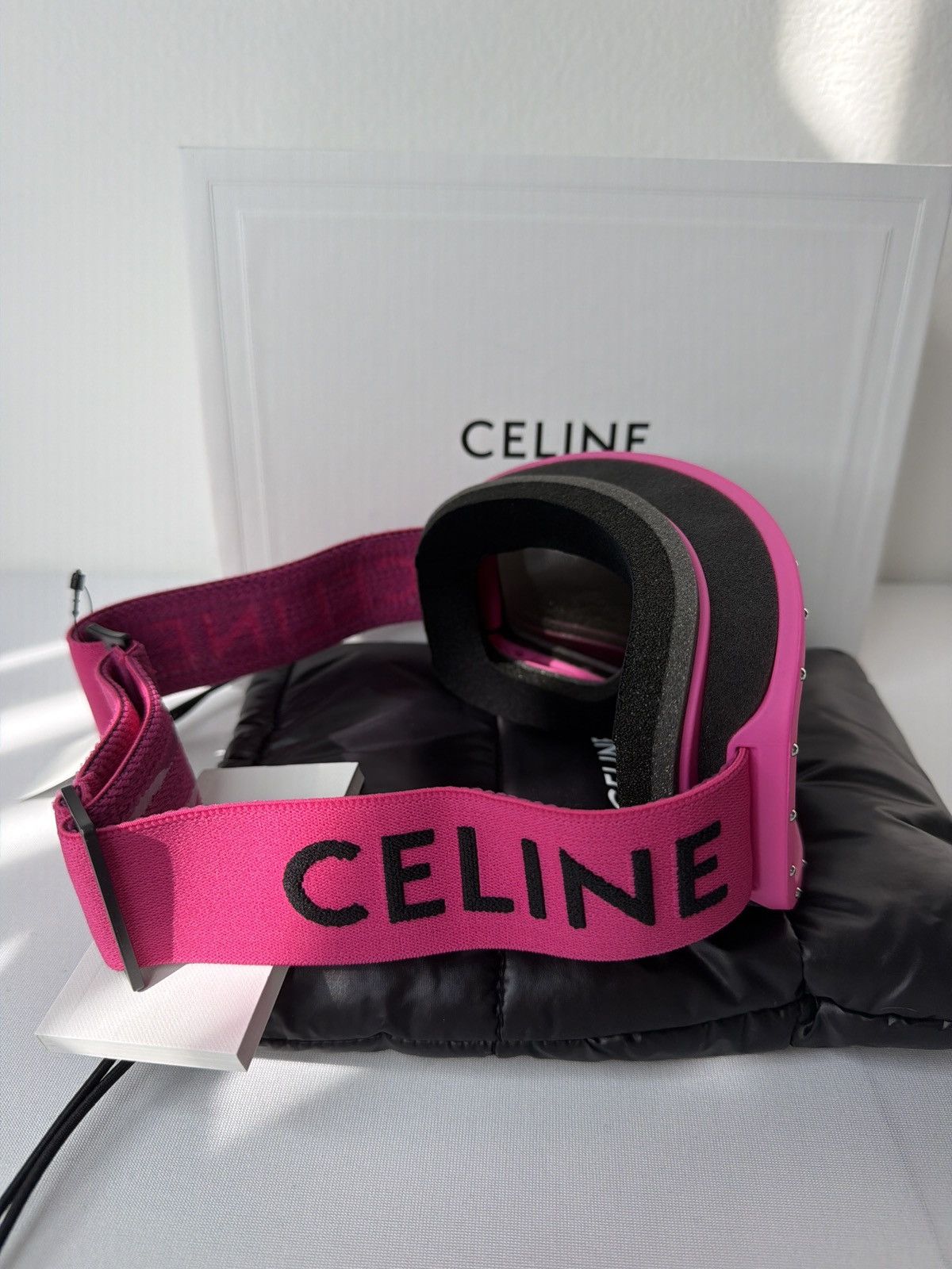 Celine Celine Ski Mask Goggles Pink NWT w/ Box Size ONE SIZE - 2 Thumbnail