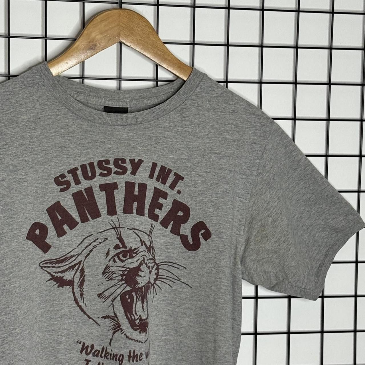 Stussy Stussy grey Panthers T-shirt Size S Printed Tee Size US M / EU 48-50 / 2 - 3 Thumbnail