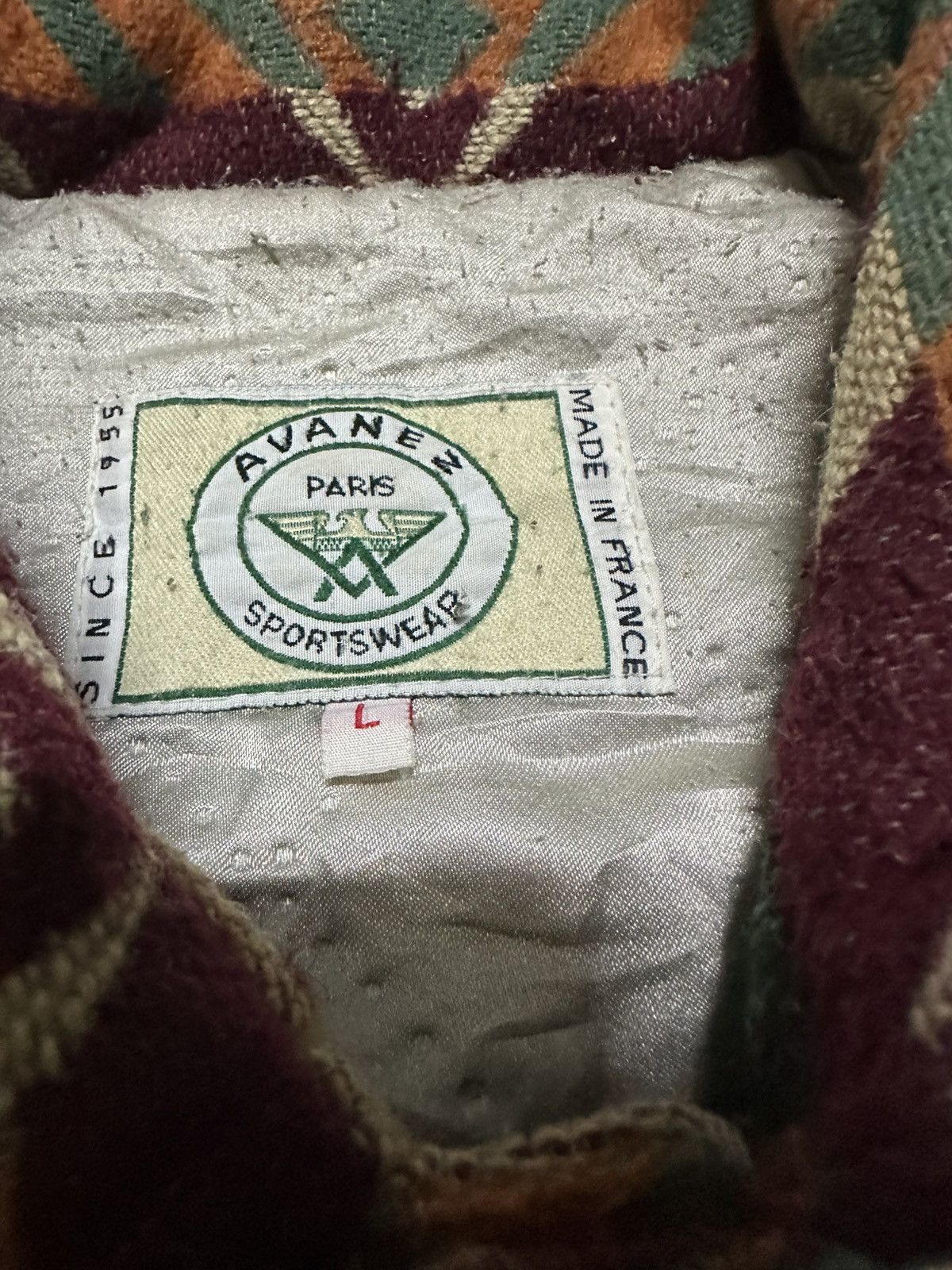 Vintage Vtg Rug blouson avanes Sportwear navajo jacket Size US L / EU 52-54 / 3 - 3 Thumbnail