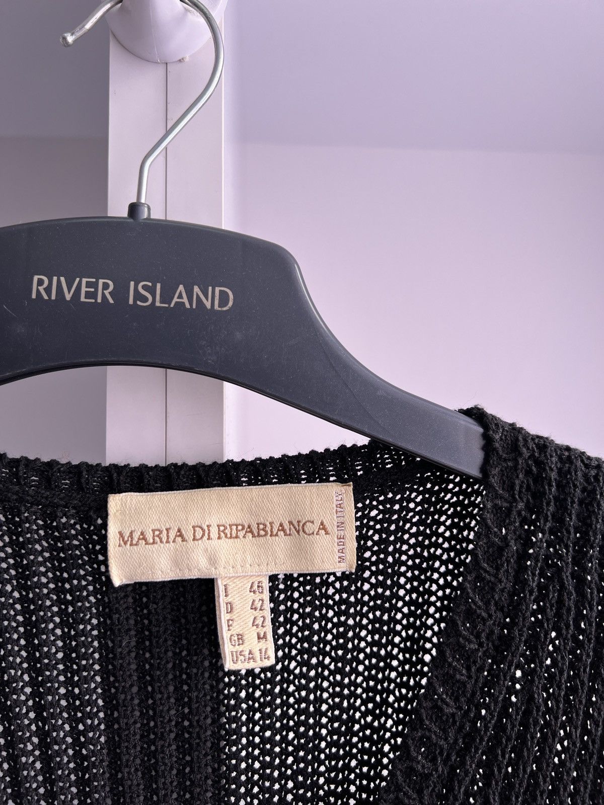 Designer × Vintage Vintage Maria Di Ripabianca Womens Ripped black Sweater Size XL / US 12-14 / IT 48-50 - 7 Thumbnail