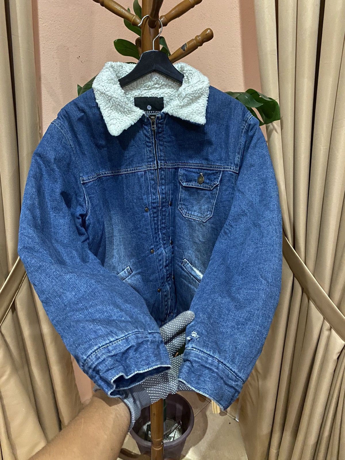 Restoration VINTAGE RESTORATION DENIM FUR LINING JACKET Size XL / US 12-14 / IT 48-50 - 6 Thumbnail