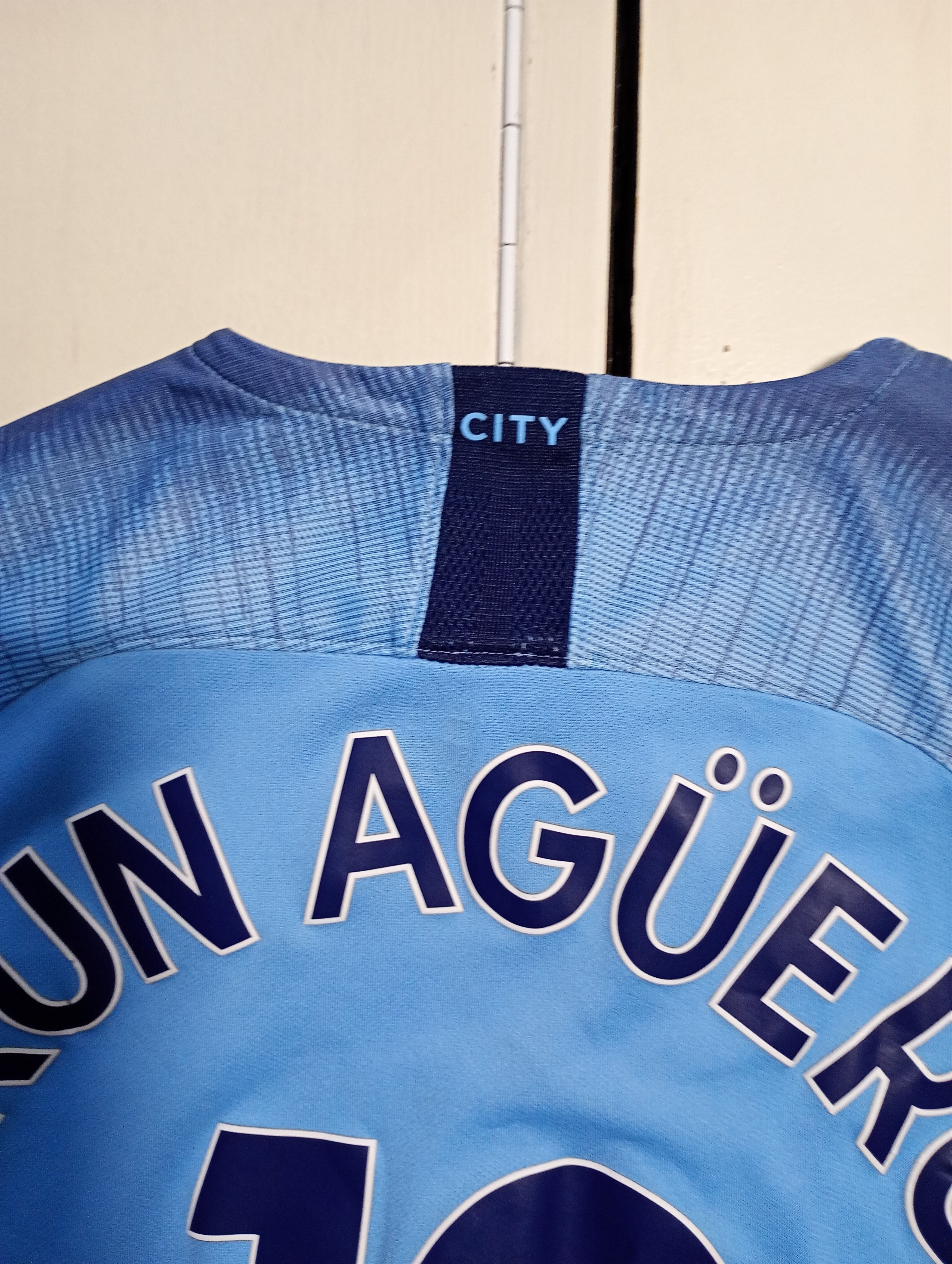 Nike Nike Man City Jersey 10 Kun Aguero 2018-2019 kids size M Size US XXS / EU 40 - 11 Thumbnail