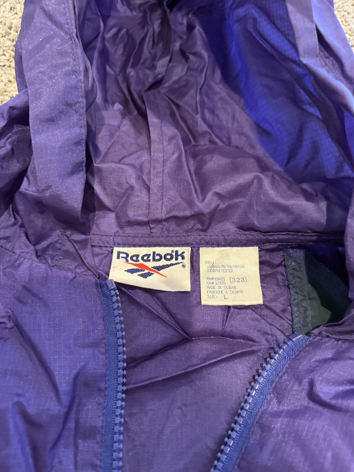 Reebok × Vintage Vintage Reebok half/quarter zip Size US L / EU 52-54 / 3 - 4 Thumbnail