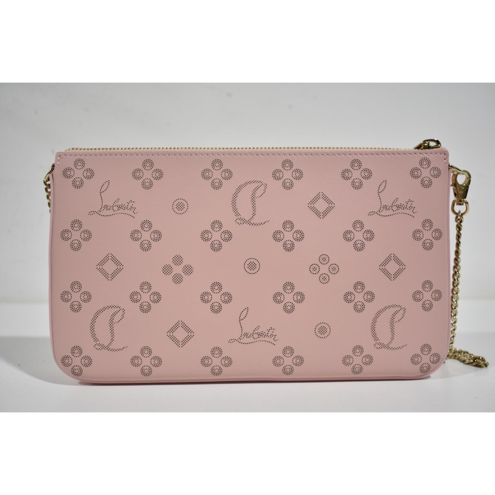 Christian Louboutin Christian Louboutin Leather Pouch Chain Shoulder Clutch Bag Size ONE SIZE - 7 Thumbnail