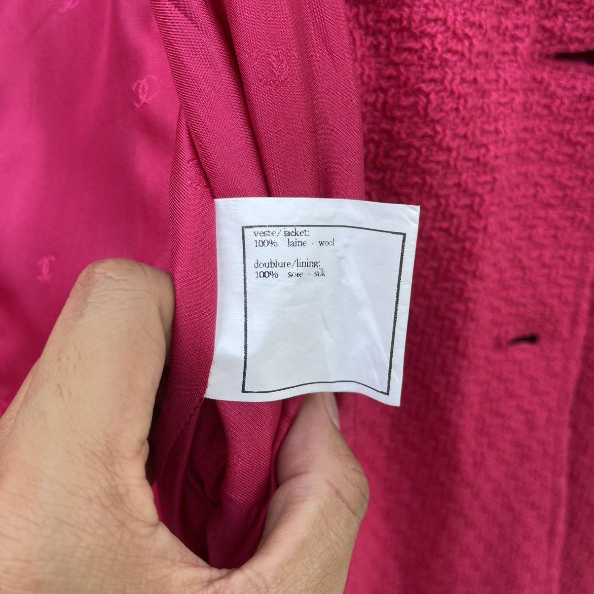 Chanel Chanel Pink Wool Blazer Button Ladies Size XS / US 0-2 / IT 36-38 - 17 Thumbnail