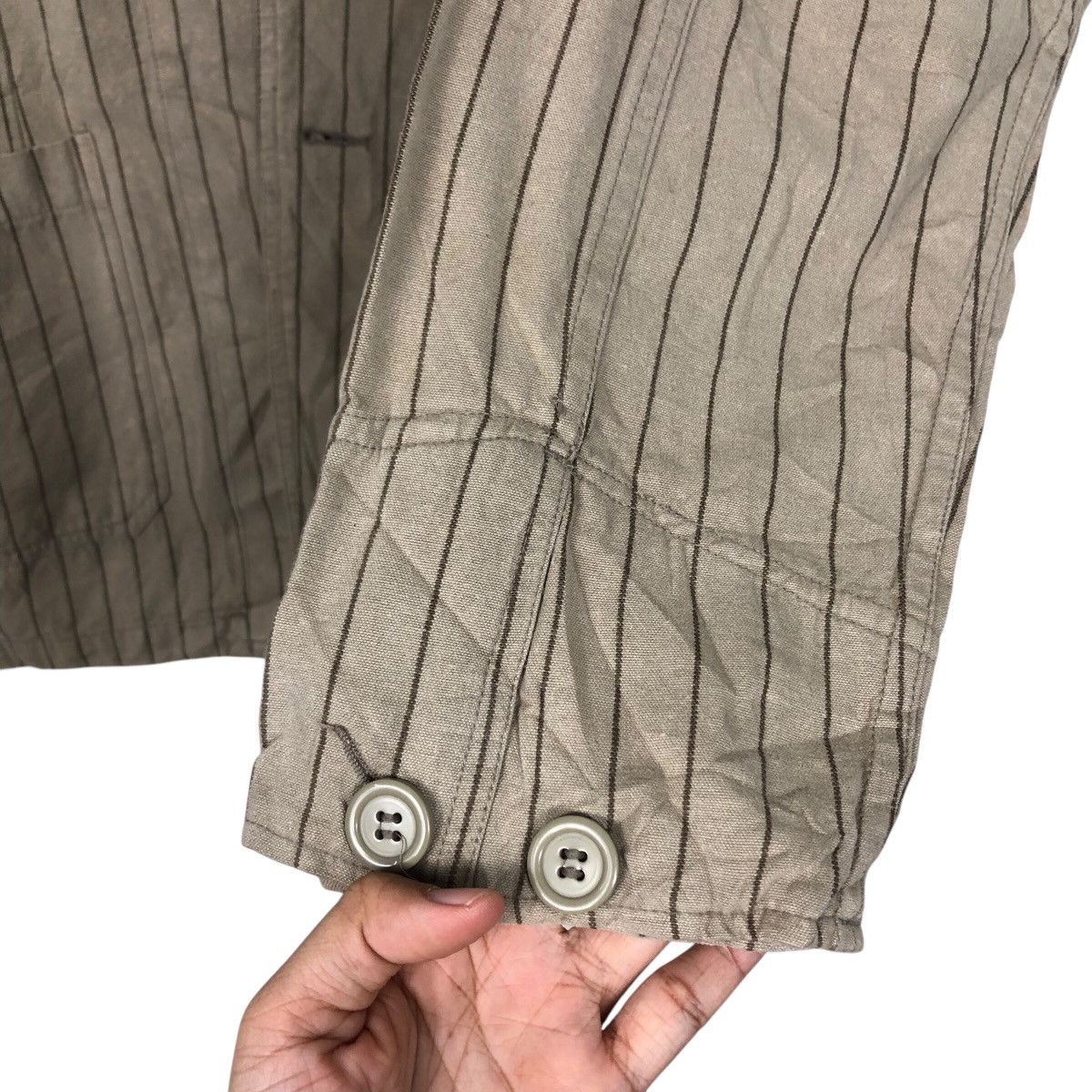 Japanese Brand Vtg Hickory Chore Jacket Striped Hillcrop Club Issey Miyake Size US L / EU 52-54 / 3 - 16 Thumbnail