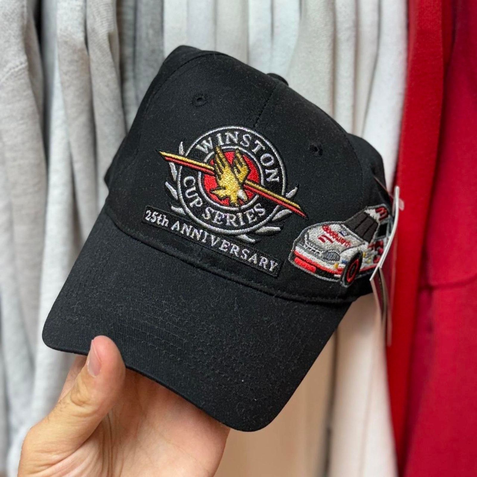 NASCAR × Vintage Vintage 90s NASCAR Dale Earnhardt Racing Race Car Cap Size ONE SIZE - 1 Thumbnail