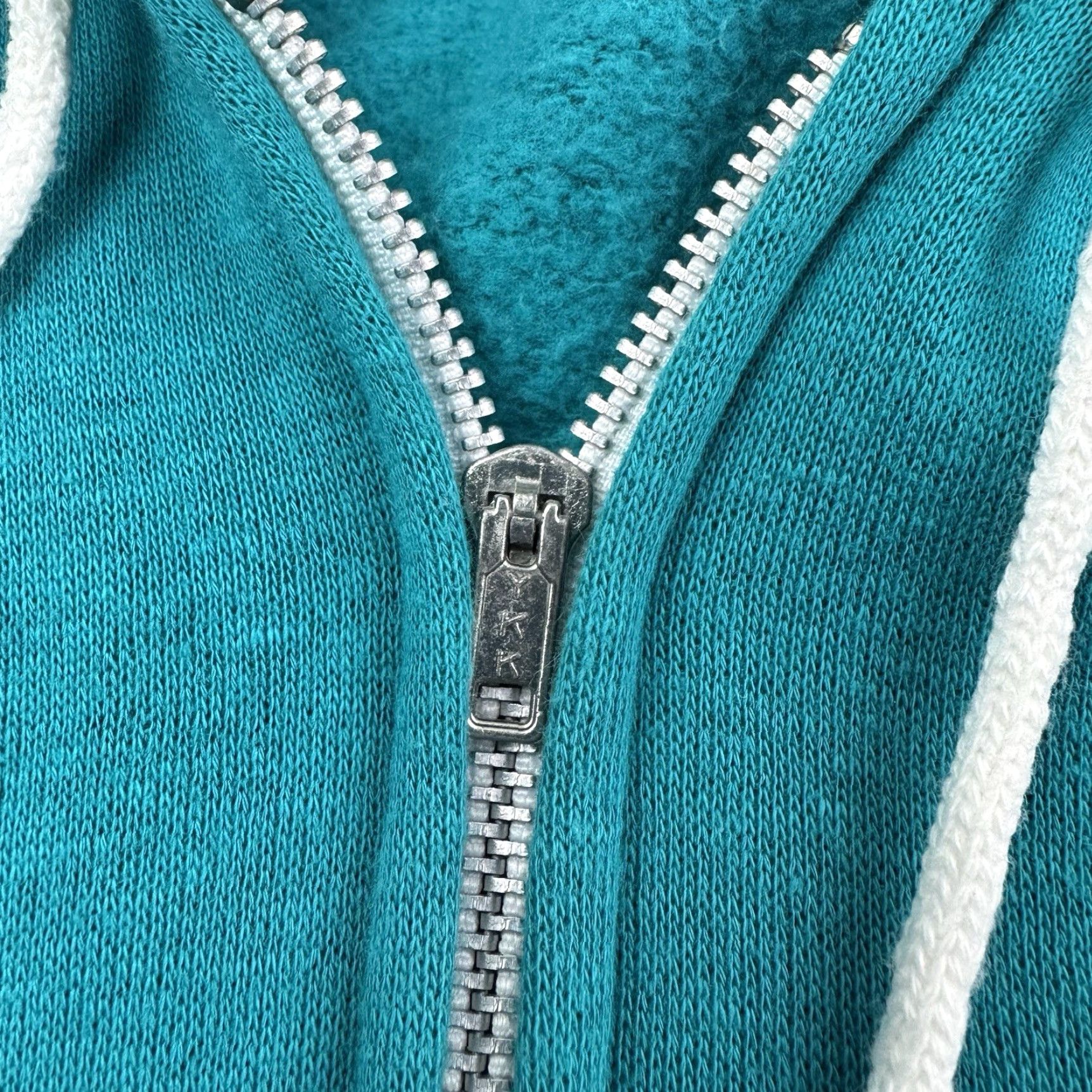 Altea Vintage Full Zip Hoodie Mens Adult Medium Teal Pockets 80s USA Cotton Blend Size US M / EU 48-50 / 2 - 2 Thumbnail