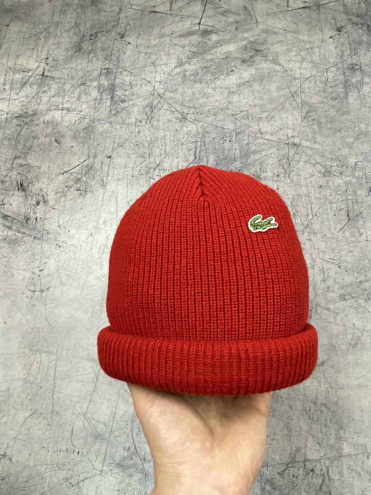 Lacoste Vintage 90s Lacoste Beanie Wool Hat Size ONE SIZE - 5 Thumbnail