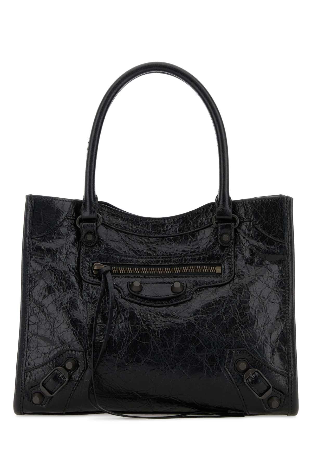 Balenciaga Black Leather Mini Le City Handbag Size ONE SIZE - 1 Thumbnail
