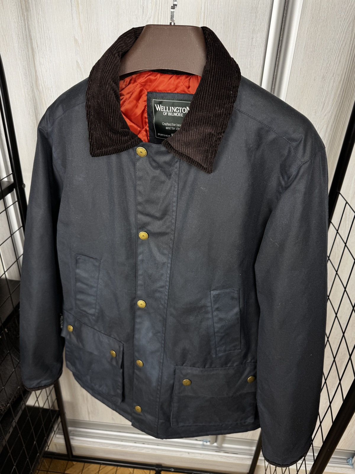 Daniel Wellington WELLINGTON OF BILMORE WAX JACKET ''STARBERG'' IN DARK BLUE Size US L / EU 52-54 / 3 - 7 Thumbnail