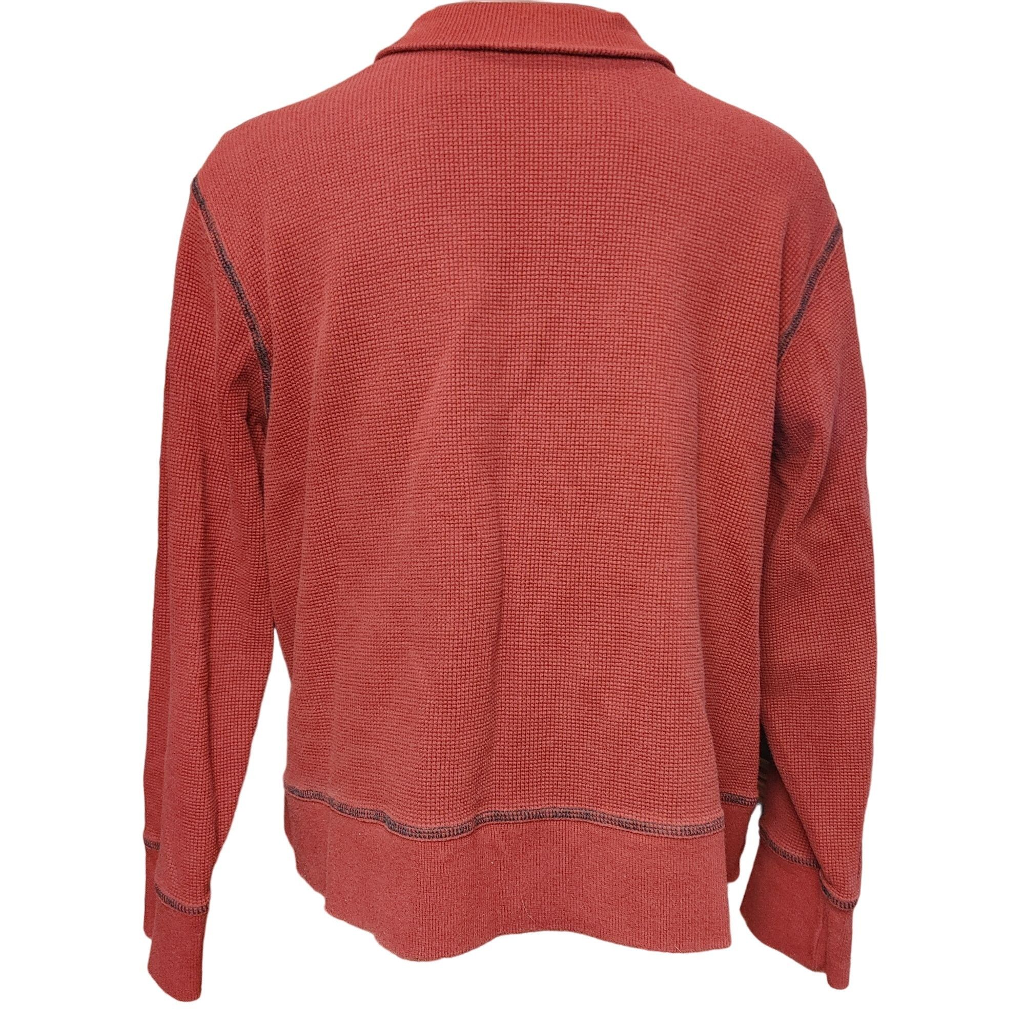Other I.E, Relaxed Women's Red Long Sleeve Full Zip Sweatshirt 1X Size XL / US 12-14 / IT 48-50 - 2 Thumbnail