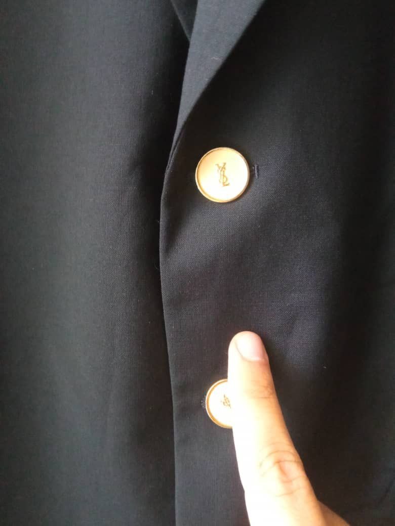 Vintage × Yves Saint Laurent Yves Saint Laurent YSL Vintage Blazer Size 54R - 5 Thumbnail