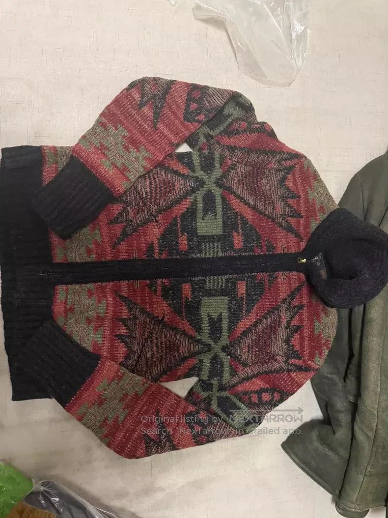 RRL Ralph Lauren RRL Ralph Lauren Old 2012 Indian Totem Cardigan Sweater Size US S / EU 44-46 / 1 - 2 Thumbnail