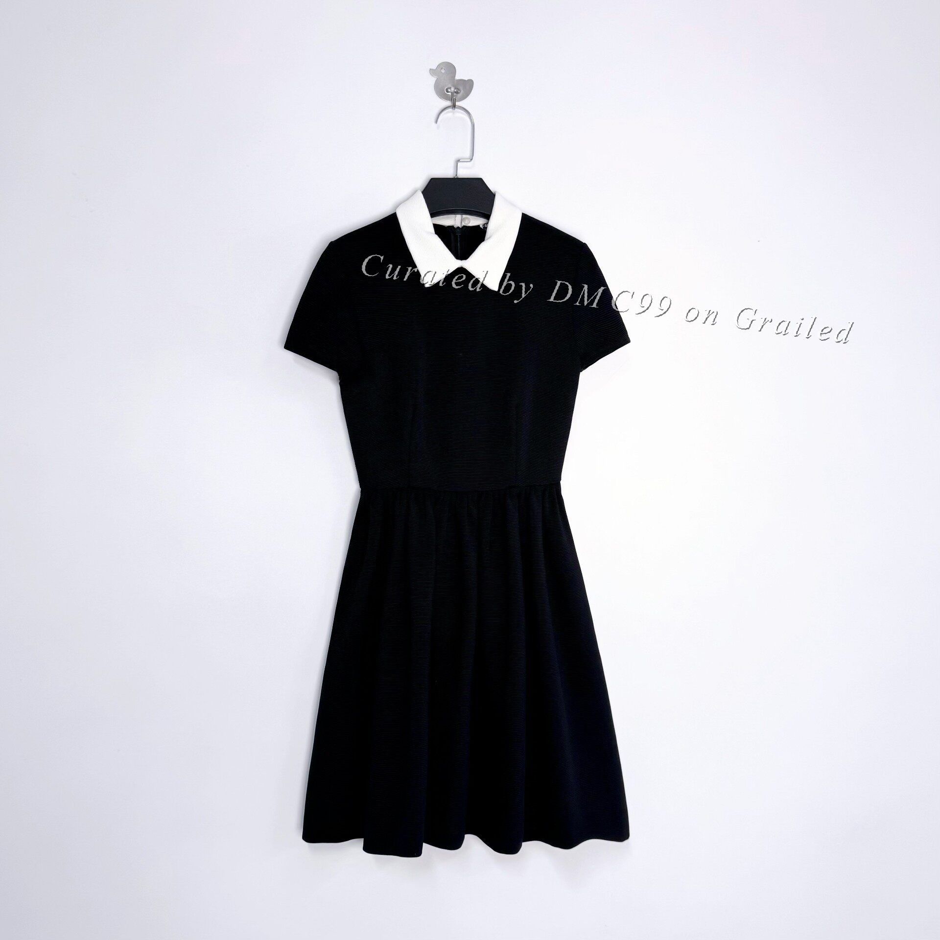 Miu Miu Miu Miu Black Lapel Shoulder Pads Mermaid Dress Size XS / US 0-2 / IT 36-38 - 1 Thumbnail