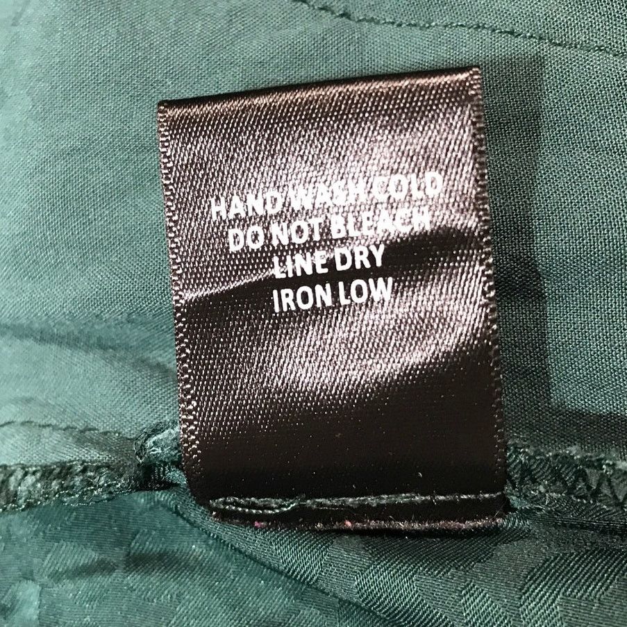 Other Skies Are Blue Retro Emerald Satin Finish Wide Leg Pants L Size 36" / US 14 / IT 50 - 7 Thumbnail