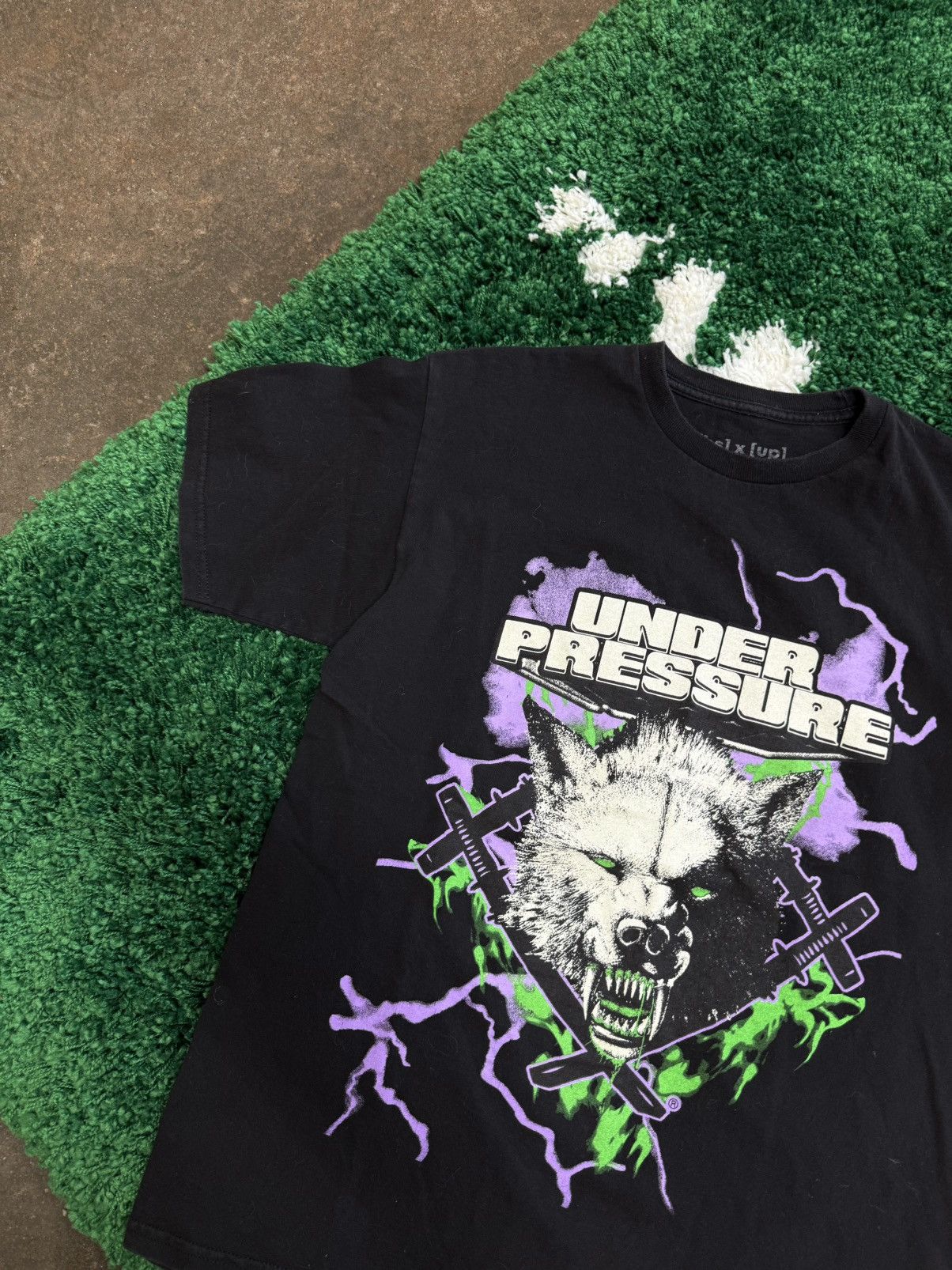 Hollow Squad × Xavier Wulf / Hollow Squad Hollow Squad x Under Pressure Wolf Logo Tee Medium Black Size US M / EU 48-50 / 2 - 2 Thumbnail