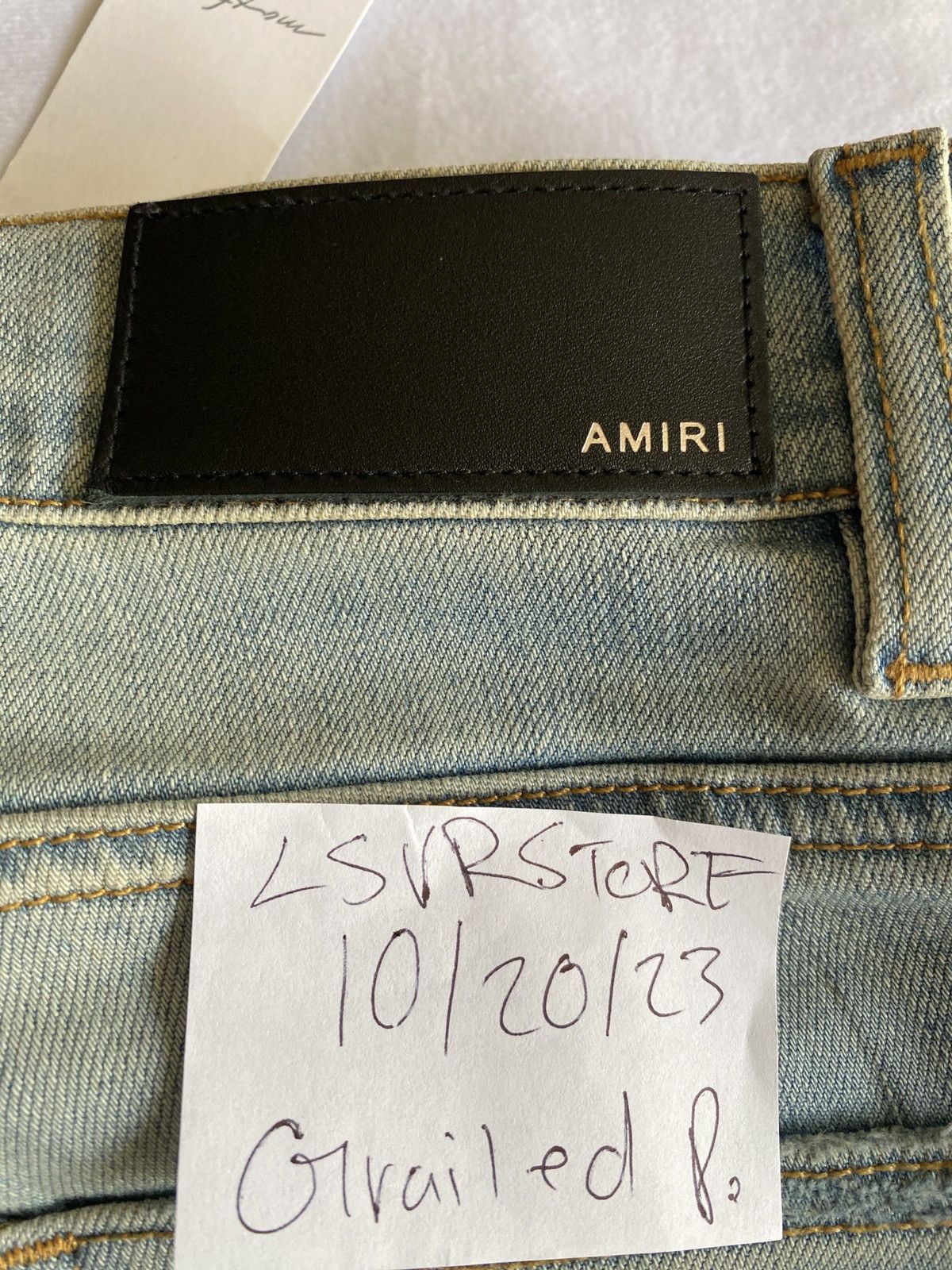 Amiri AMIRI Track Jean LT Indigo 32 OG - Gently Used* Size US 32 / EU 48 - 6 Thumbnail
