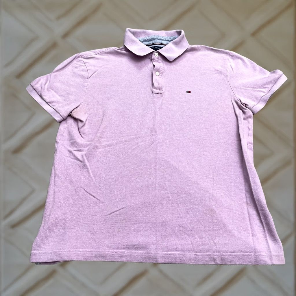 Tommy Hilfiger Tommy Hilfiger Custom Fit Polo Shirt Men Large Purple Cotton Short Sleeve Casual Size US L / EU 52-54 / 3 - 1 Thumbnail
