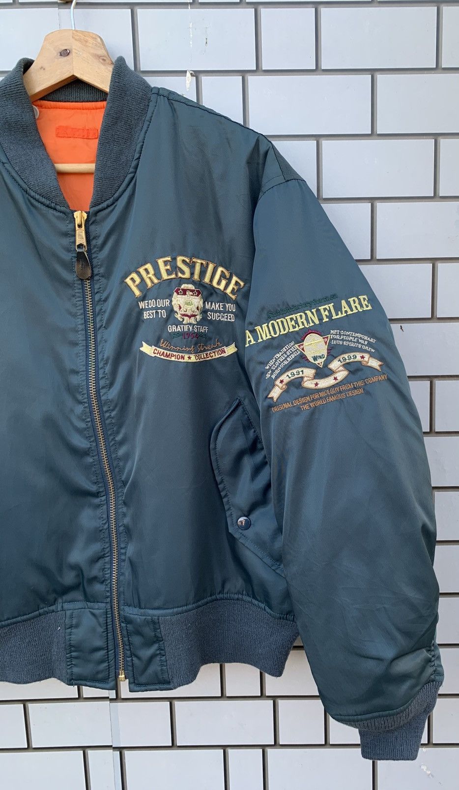 Vintage Vintage Air Force MA-1 Bomber Jacket Size US M / EU 48-50 / 2 - 10 Thumbnail