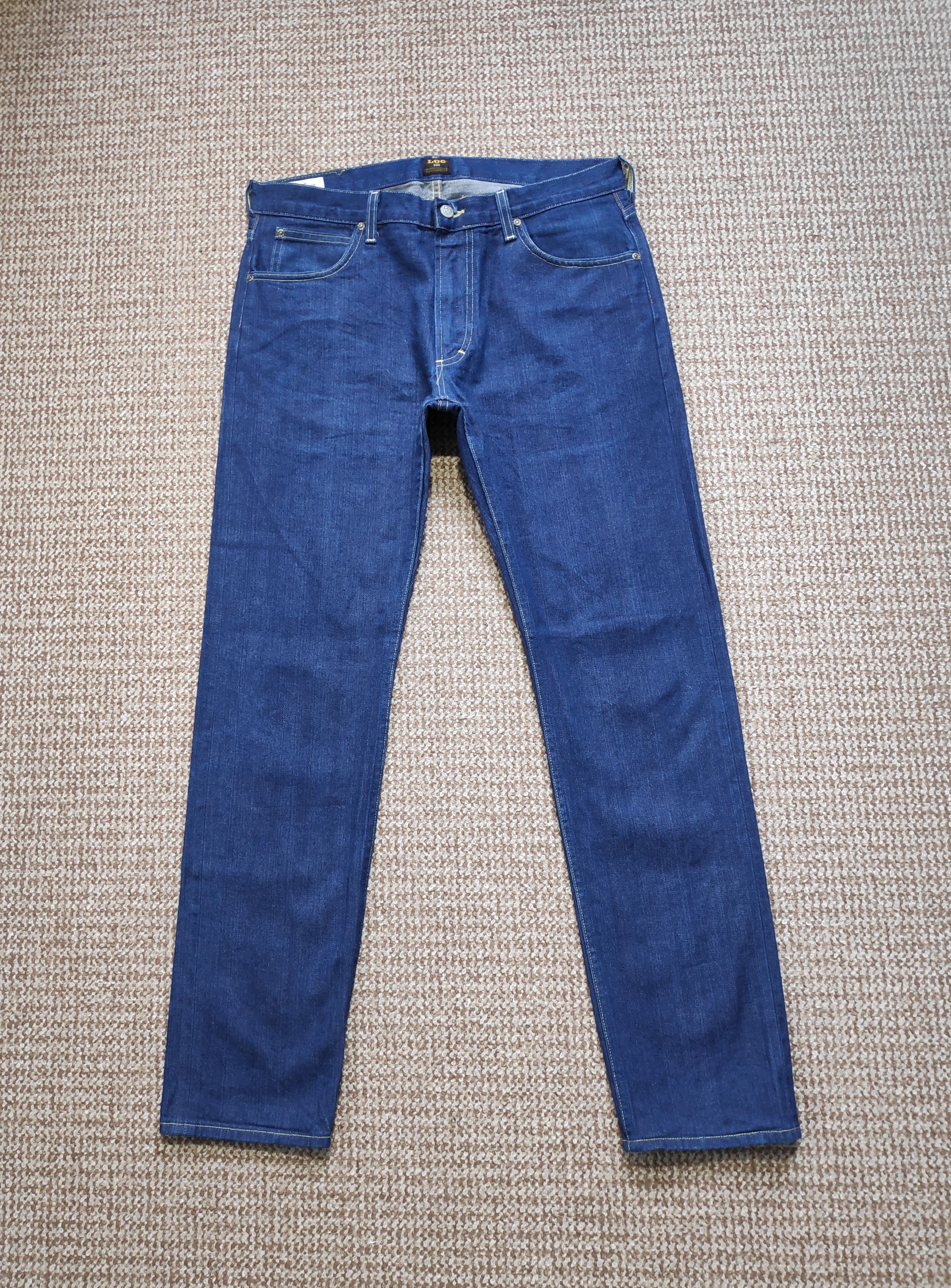 Lee Lee 101 Rider Selvedge Left Hand Twill Indigo Denim Jeans Size US 34 / EU 50 - 3 Thumbnail