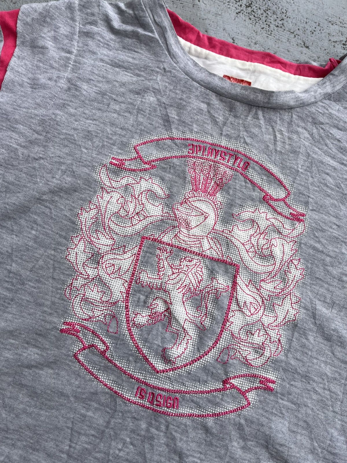 Japanese Brand JAPANESE 3PLAYSTYLE DOUBLE LAYERS TEE HYSTERIC STYLE Size US M / EU 48-50 / 2 - 6 Thumbnail