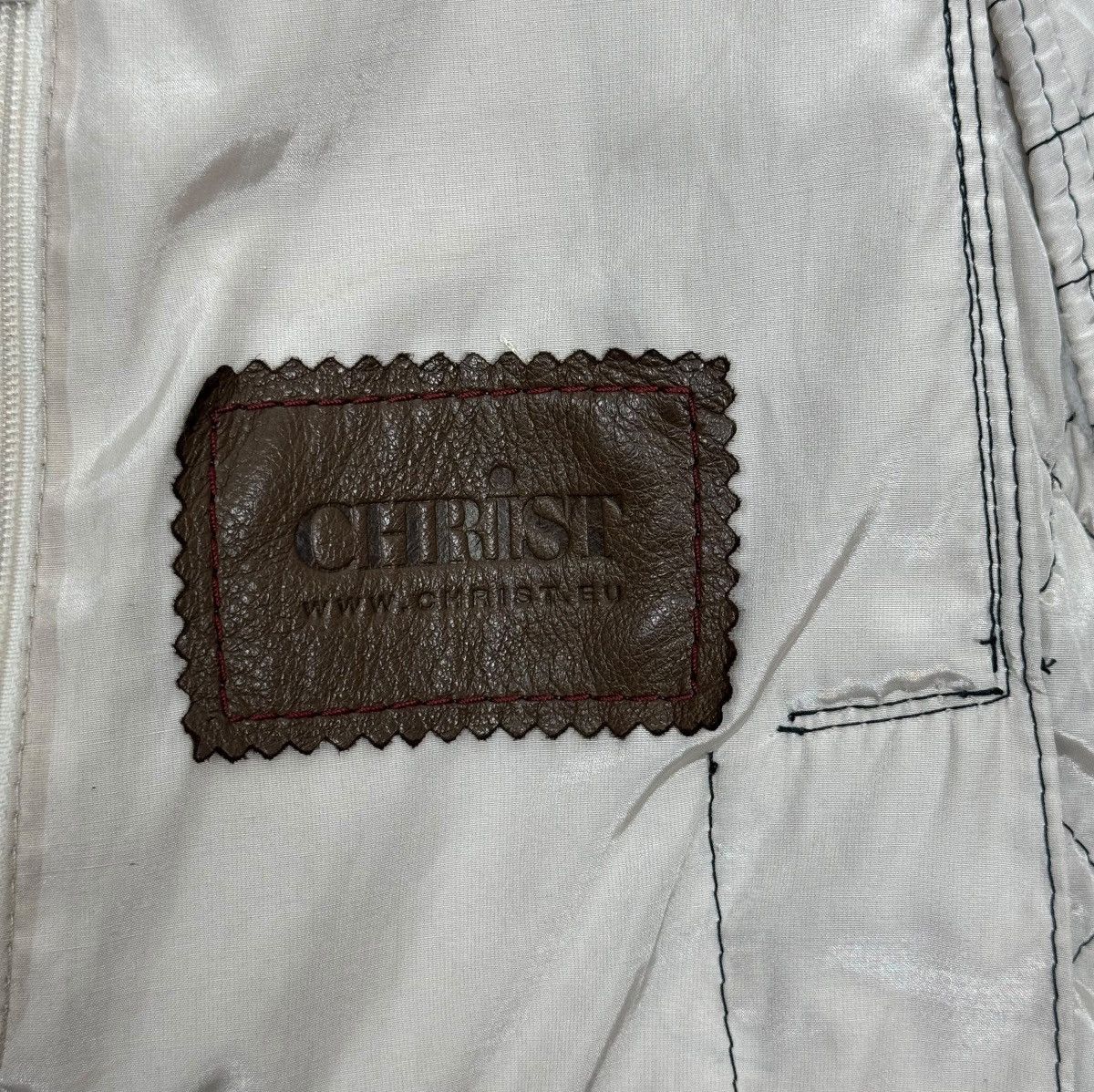 Designer Werner Christ Genuine Leather Quilted Jacket Women size 42 Size M / US 6-8 / IT 42-44 - 17 Thumbnail