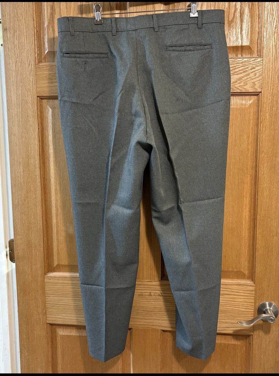 Levi's Vintage Clothing 70s Levis Action Dress Pants Mens 40x30 Gray Grey Polyester Size US 40 / EU 56 - 2 Thumbnail