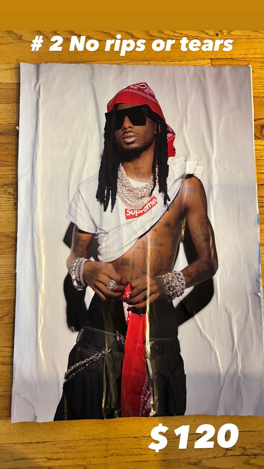 NBA YOUNGBOY ポスター supreme Supreme x NBA Youngboy F&F Posters | eBay