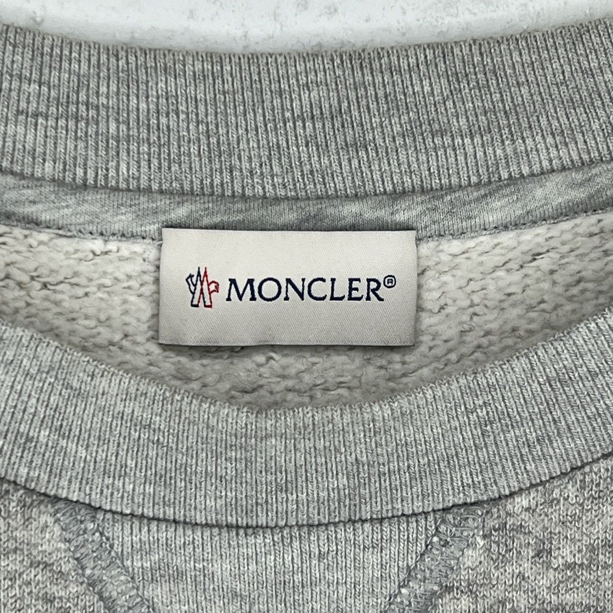 Moncler Moncler Sweatshirt Crewneck Classic Big Logo Wool Grey Size US L / EU 52-54 / 3 - 6 Thumbnail