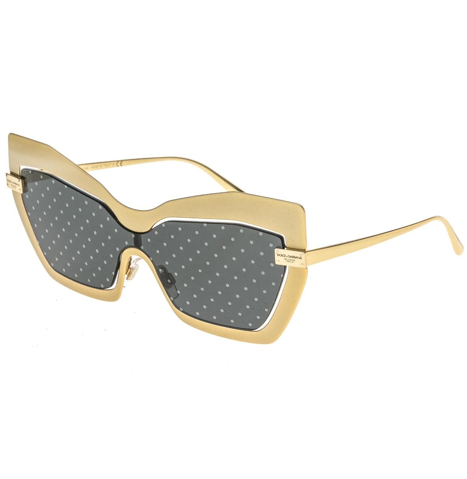 Dolce & Gabbana DOLCE & GABBANA DG2224 LOGO PLAQUE DG 2224 Gold Mirror Size ONE SIZE - 6 Thumbnail