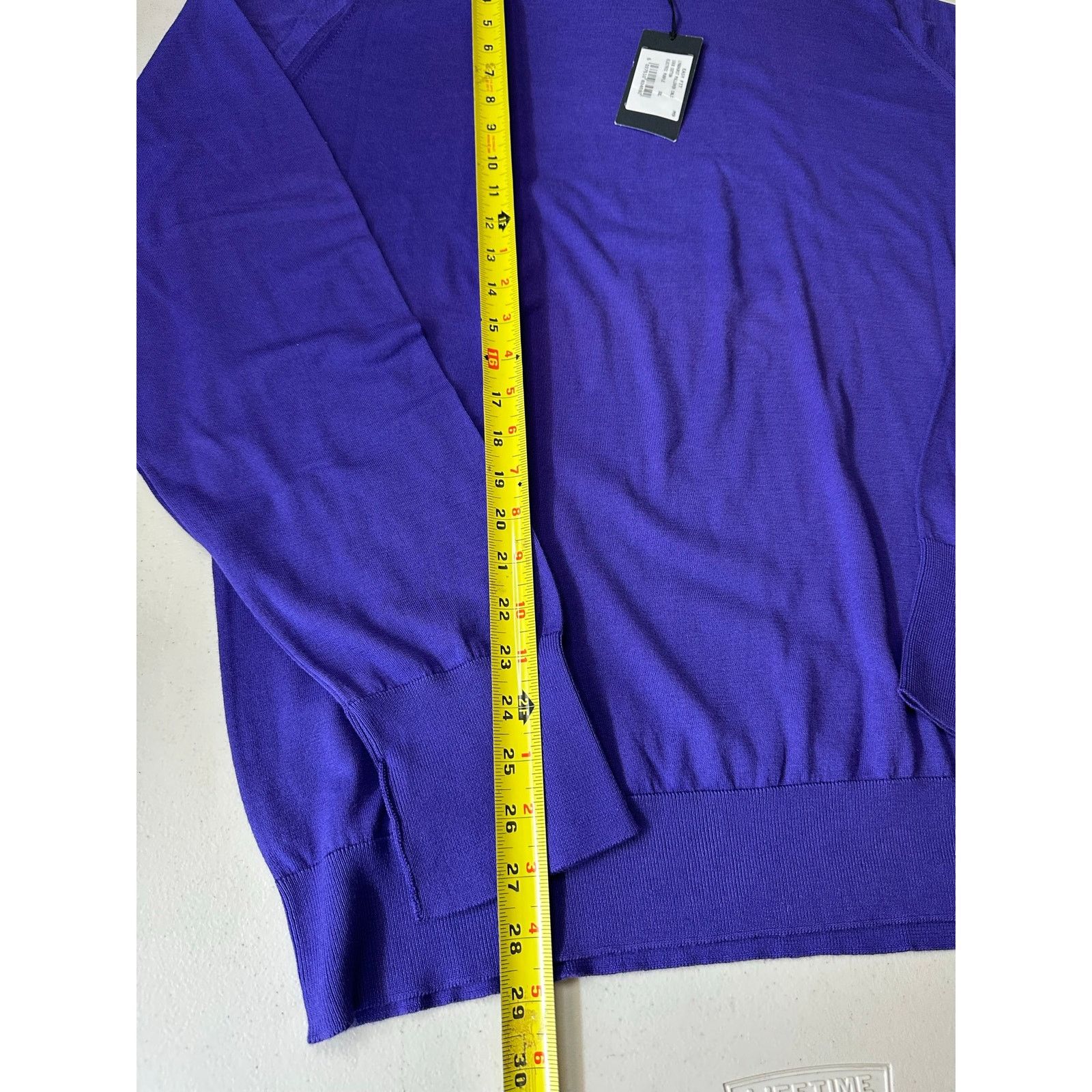 John Smedley NWT John Smedley XXL Crew Neck Sweater Purple Fine Knit Size US XXL / EU 58 / 5 - 7 Thumbnail