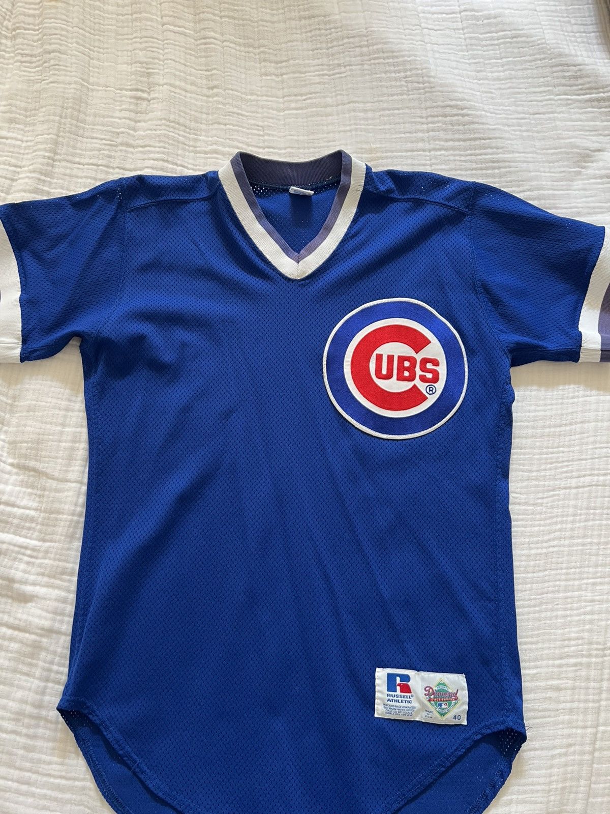 MLB × Russell Athletic 90’s Russell Chicago Cubs BP jersey size 40 (Made in USA 🇺🇸) Size US M / EU 48-50 / 2 - 1 Thumbnail
