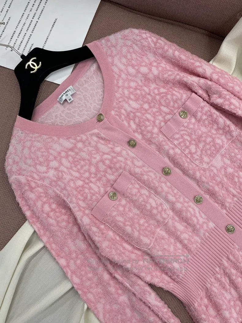Chanel Chanel Pink embossed camellia dress Size S / US 4 / IT 40 - 2 Thumbnail