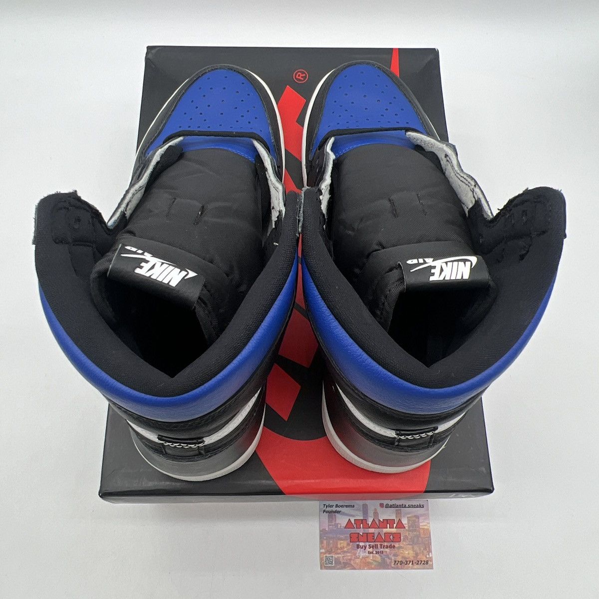 Nike Air Jordan 1 high Royal toe Size US 10 / EU 43 - 7 Thumbnail