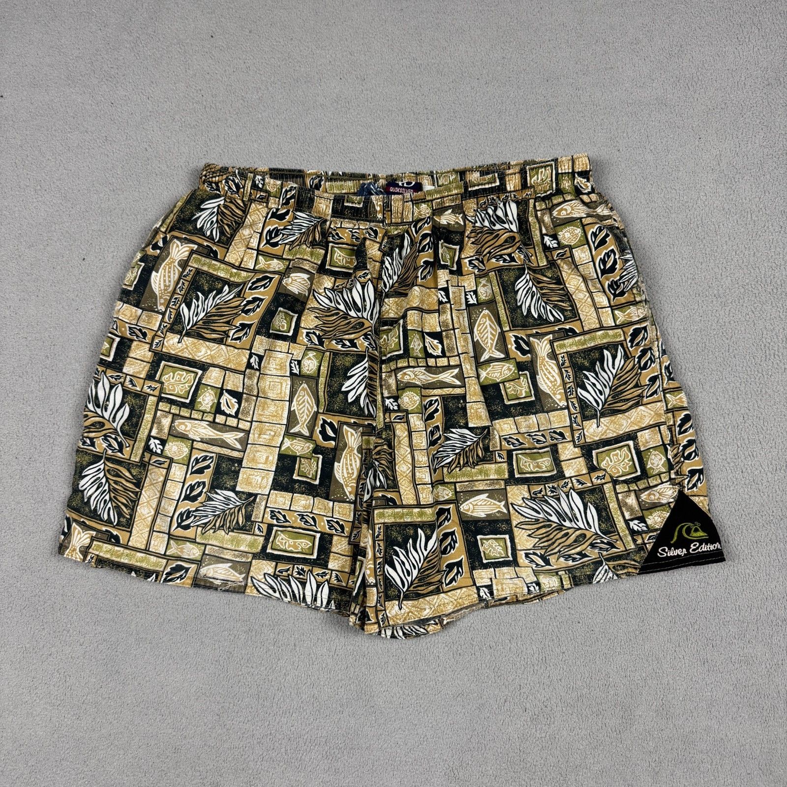Quiksilver Vintage Quiksilver Silver Edition Made in USA Swim Trunks L Size US 34 / EU 50 - 7 Thumbnail
