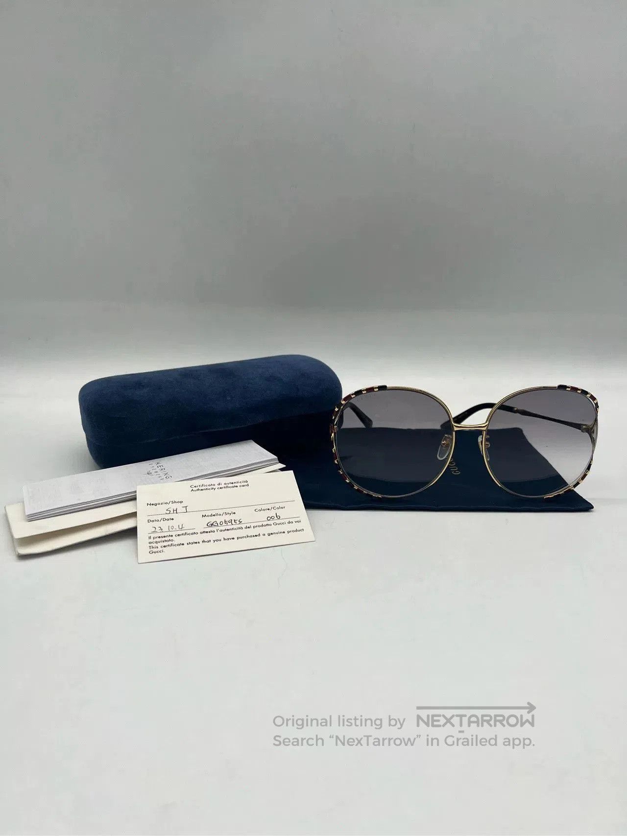 Gucci gucci bamboo sunglasses in red and black. Size ONE SIZE - 1 Thumbnail