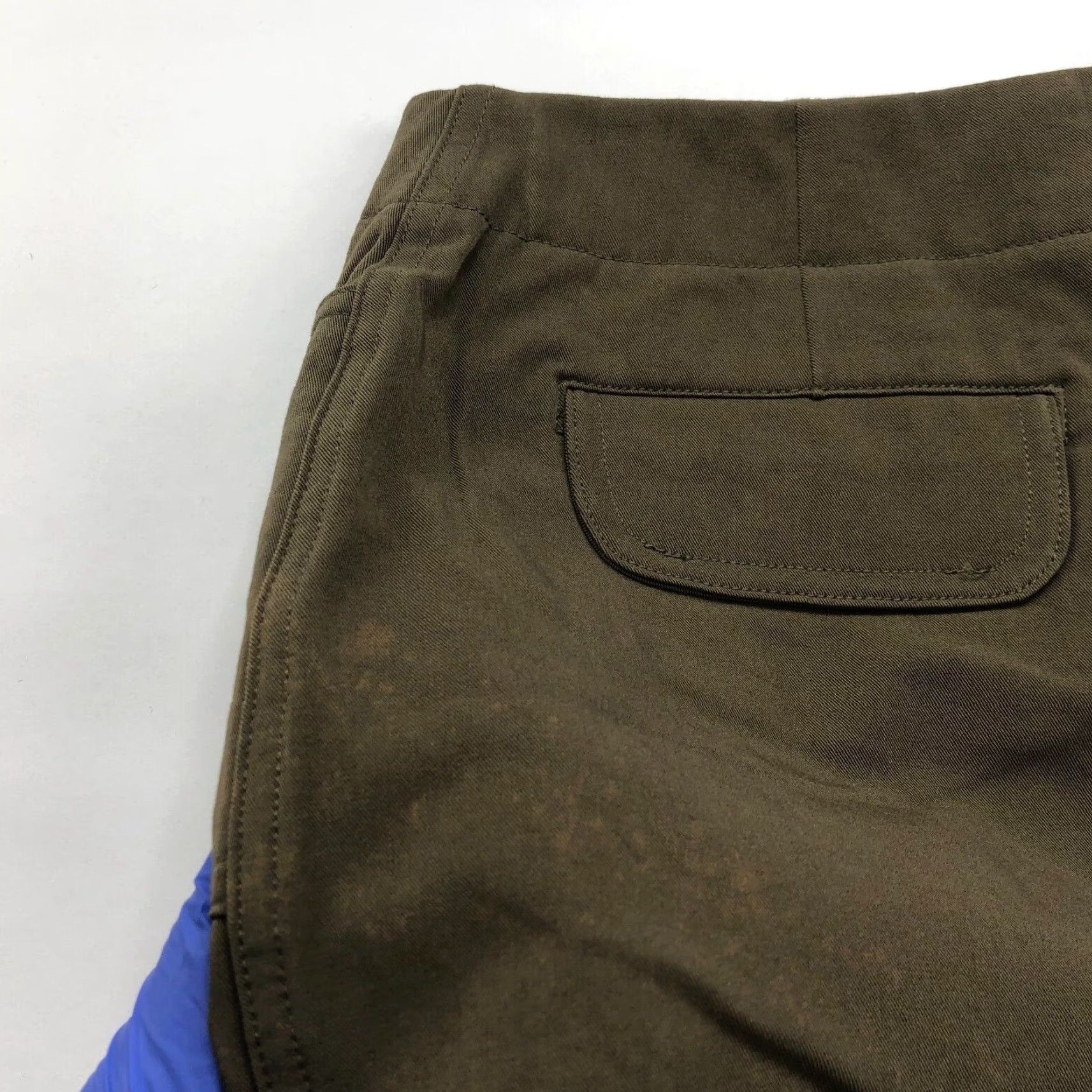 Express Express Mini Skirt Brown Cotton Blend Short 27 In Flat Casual VTG NEW 2, 2 Size 26" / US 2 / IT 38 - 7 Thumbnail