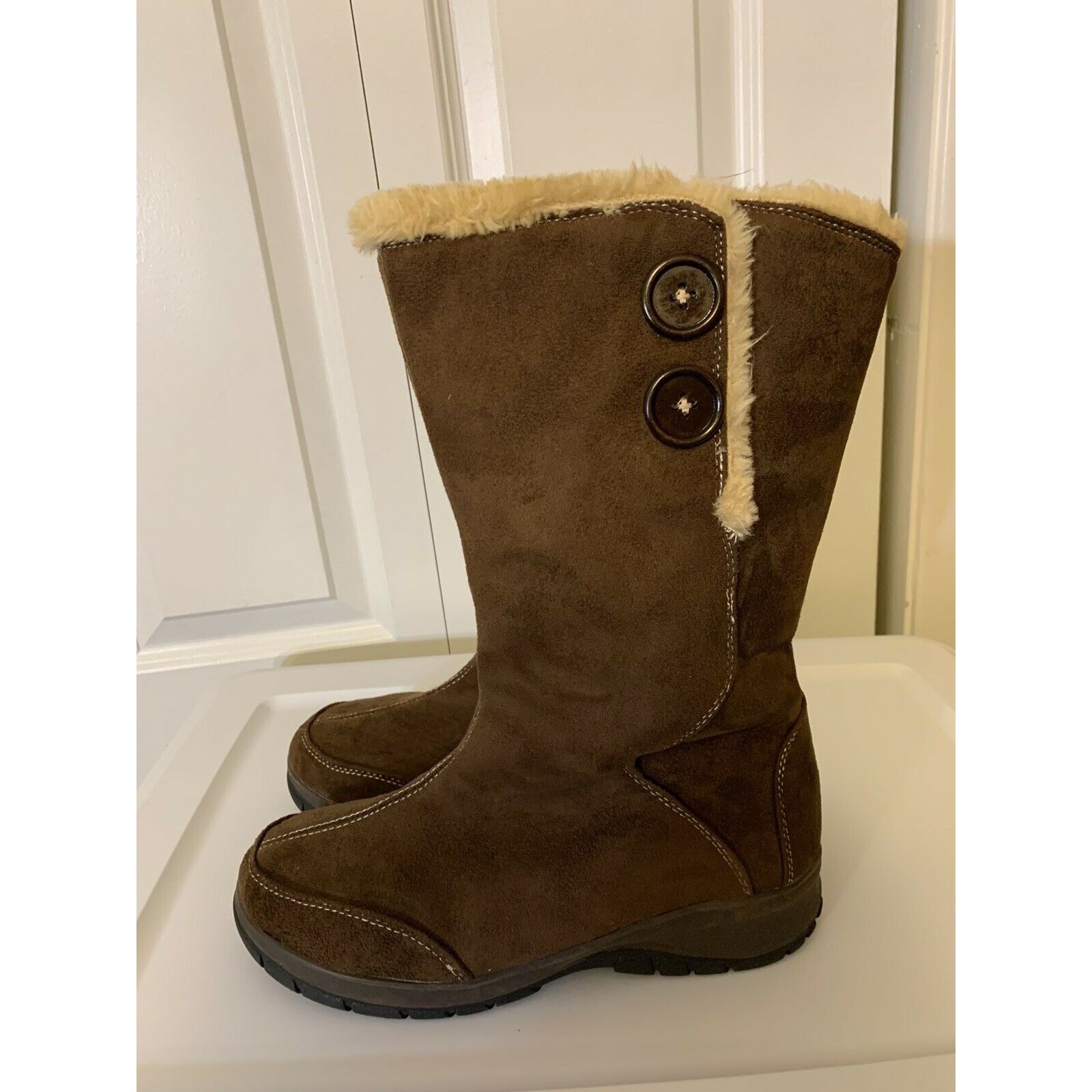 Other Itasca Blitzen Womens sz 9 Brown Suede Winter Warm Fur Lined Size US 9 / IT 39 - 5 Thumbnail