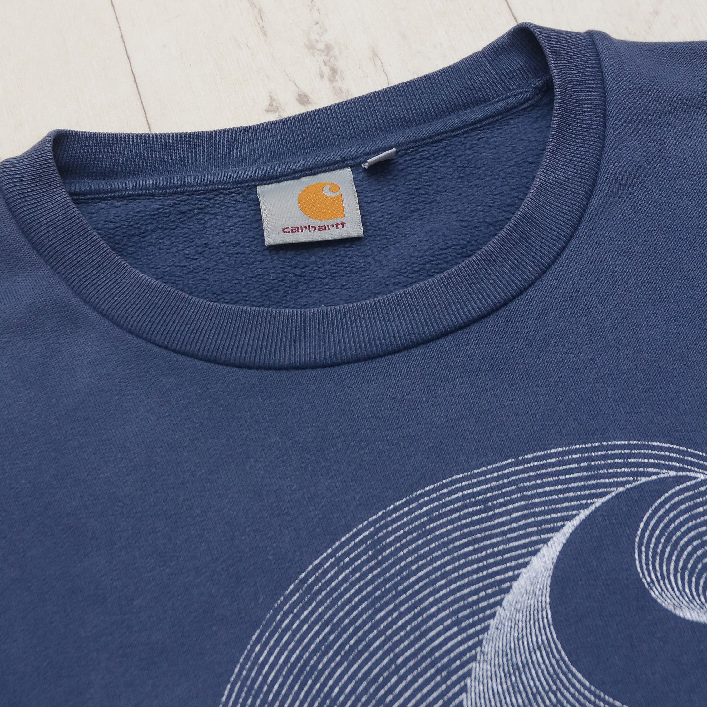Carhartt × Carhartt Wip Carhartt Vintage Sweatshirt 00s Abstract Big Logo Streetwear Size US M / EU 48-50 / 2 - 8 Thumbnail