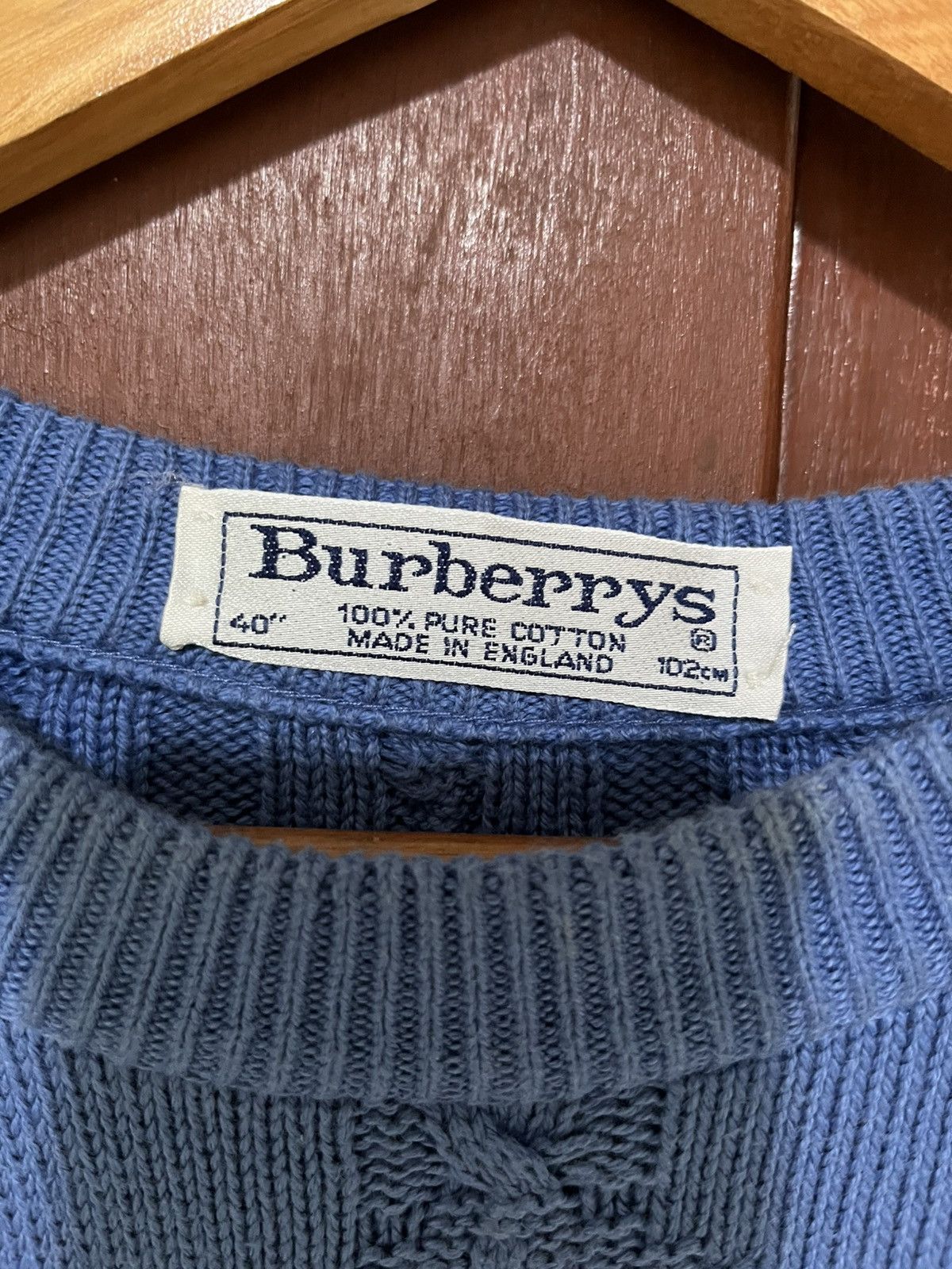 Burberry Vintage Burberry London Big Logo Wool Knit Sweater Jumper Size US M / EU 48-50 / 2 - 4 Thumbnail